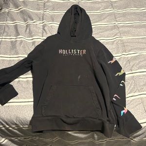 Black Hollister hoodie medium